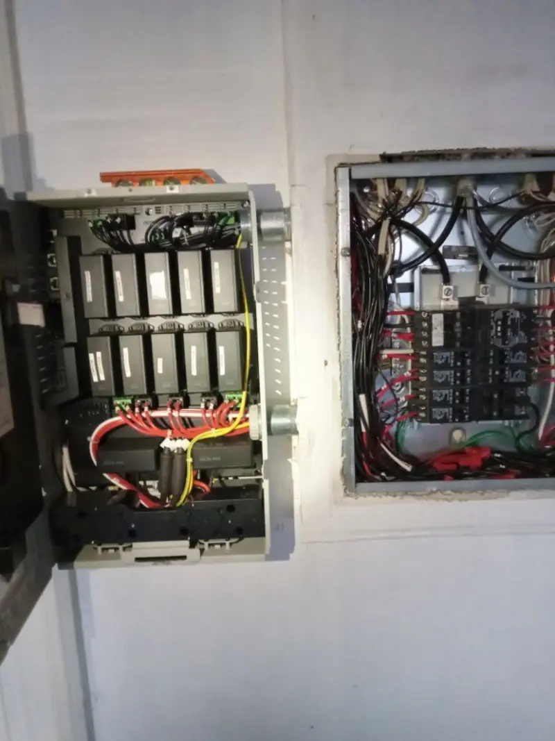 Electrical panel upgrade completed for Security Camera Wiring in Lake California